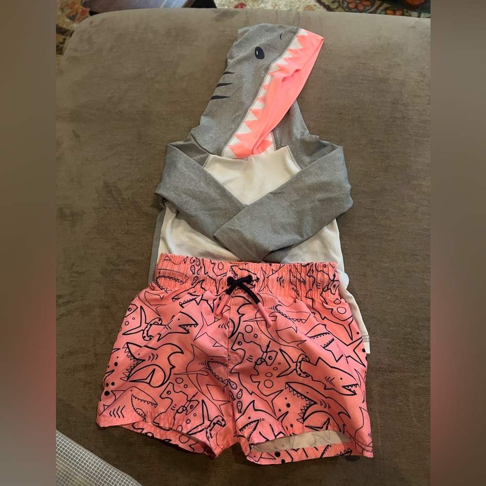 Cat & Jack Baby Swimsuit with rashguard 12mo